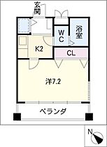 シガヤビル  ｜ 愛知県岡崎市明大寺町字川端（賃貸マンション1K・6階・24.01㎡） その2