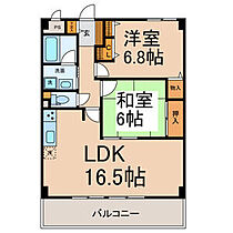 ロイヤル柴田 302 ｜ 愛知県岡崎市大門4丁目5-11（賃貸マンション2LDK・3階・66.43㎡） その2