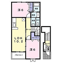 メゾン・ド・エルII 202 ｜ 愛知県岡崎市筒針町字池田75番地2（賃貸アパート2LDK・2階・57.02㎡） その2