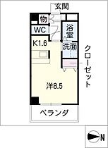 ＧＲＡＣＥ　ＷＩＮＧ  ｜ 愛知県岡崎市羽根町字東荒子（賃貸マンション1R・4階・30.03㎡） その2