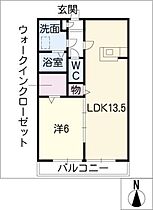 プリモ　アモ－レ  ｜ 愛知県額田郡幸田町大字菱池字野々宮（賃貸マンション1LDK・1階・46.02㎡） その2