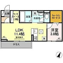 D-square四ツ谷 102 ｜ 愛知県豊川市四ツ谷町1丁目45（賃貸アパート1LDK・1階・41.86㎡） その4