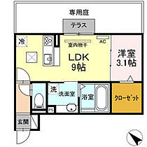 ベルク 103 ｜ 愛知県豊川市塔ノ木町1丁目2-3（賃貸アパート1LDK・1階・34.76㎡） その2