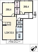 アルブル樹  ｜ 愛知県豊川市平尾町下貝津（賃貸アパート2LDK・2階・60.21㎡） その2