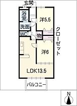 チェリータウンＡ棟  ｜ 愛知県豊川市小桜町（賃貸マンション2LDK・2階・59.62㎡） その2