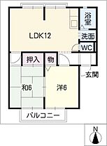 サンビレッジ鷹丘  ｜ 愛知県豊橋市忠興2丁目（賃貸アパート2LDK・1階・52.60㎡） その2