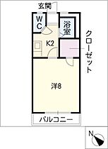 ウイングコート三ノ輪  ｜ 愛知県豊橋市三ノ輪町字本興寺（賃貸アパート1K・2階・23.10㎡） その2