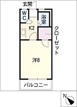 ランドマーク三ノ輪2  ｜ 愛知県豊橋市三ノ輪町字本興寺（賃貸アパート1K・2階・23.10㎡） その2