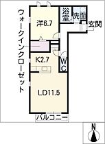 イーストメゾン　Ａ棟  ｜ 愛知県豊橋市東岩田2丁目（賃貸マンション1LDK・2階・49.76㎡） その2