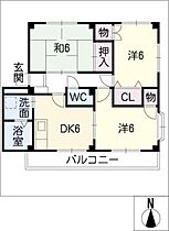 グランデージ薬師Ｂ棟  ｜ 愛知県豊橋市牛川薬師町（賃貸マンション3DK・2階・57.90㎡） その2