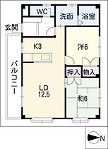 コーポ平川本町  ｜ 愛知県豊橋市平川本町2丁目（賃貸マンション2LDK・1階・63.00㎡） その2