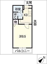 シャトレーオカダ　Ｂ棟  ｜ 愛知県豊橋市牟呂市場町（賃貸アパート1K・2階・28.20㎡） その2