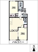 フェニックス  ｜ 愛知県犬山市富岡新町2丁目（賃貸アパート2LDK・2階・52.97㎡） その2