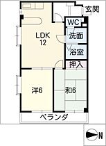 サザンコート  ｜ 愛知県丹羽郡扶桑町大字高雄字天道（賃貸マンション2LDK・3階・51.84㎡） その2