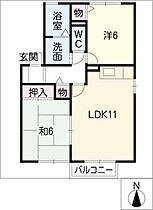 セジュール扶桑  ｜ 愛知県丹羽郡扶桑町大字高雄字福塚（賃貸アパート2LDK・2階・53.72㎡） その2