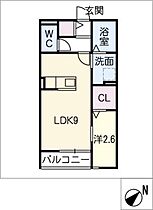 グランパルクＢ  ｜ 愛知県犬山市大字犬山字西古券（賃貸アパート1LDK・1階・31.06㎡） その2