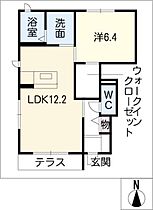 ディーア・Ｗｅｓｔ  ｜ 愛知県一宮市柳戸町2丁目（賃貸アパート1LDK・1階・45.58㎡） その2