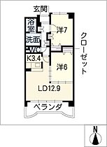 グランプラス真清II  ｜ 愛知県一宮市真清田2丁目（賃貸マンション2LDK・1階・65.12㎡） その2