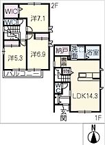 仮）サンセレニティ一宮　Ｄ  ｜ 愛知県一宮市花池1丁目（賃貸一戸建3LDK・2階・87.79㎡） その2