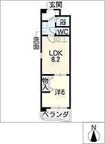 ファーストマンション  ｜ 愛知県一宮市今伊勢町本神戸字南無量寺（賃貸マンション1LDK・3階・33.07㎡） その2