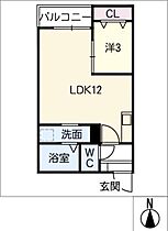 ＬＥＣＯＣＯＮ稲沢  ｜ 愛知県稲沢市高御堂2丁目（賃貸アパート1LDK・3階・35.82㎡） その2