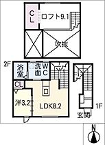 ＥＳＰＲＥＳＳＯ稲沢  ｜ 愛知県稲沢市稲沢町北島（賃貸アパート1LDK・2階・35.45㎡） その2