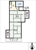 エクセランス稲島  ｜ 愛知県稲沢市稲島10丁目（賃貸マンション2K・3階・30.50㎡） その2