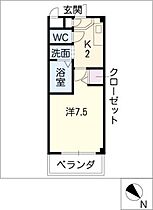 レジデンス司II  ｜ 愛知県稲沢市北市場町東玄野（賃貸マンション1K・1階・24.03㎡） その2