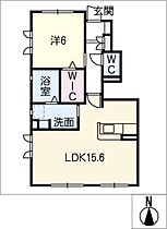 シェルトIII  ｜ 愛知県あま市上萱津白髭（賃貸アパート1LDK・1階・53.13㎡） その2