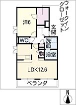 Ｃｏｎｐｉａｔｔｏ(コンピアット)  ｜ 愛知県海部郡蟹江町錦2丁目（賃貸マンション1LDK・1階・46.45㎡） その2