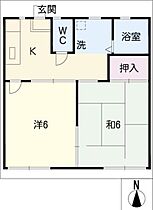 鈴木アパート　南棟  ｜ 愛知県愛西市北一色町証文（賃貸アパート2K・1階・32.60㎡） その2