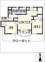 プリメーラ神守  ｜ 愛知県津島市神守町字二反代（賃貸マンション2LDK・2階・57.12㎡） その2