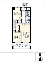 ＳＫ’ＢＵＩＬＤＩＮＧ－1  ｜ 愛知県津島市愛宕町8丁目（賃貸マンション2LDK・7階・57.24㎡） その2