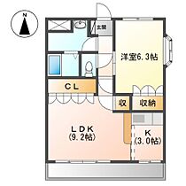 Ｇ．Ｆｏｒｅｓｔ　Ｎ  ｜ 愛知県津島市唐臼町東田面（賃貸アパート1LDK・2階・45.36㎡） その2