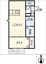 ＬＥＣＯＣＯＮ津島II  ｜ 愛知県津島市西柳原町1丁目（賃貸アパート1LDK・2階・33.01㎡） その2