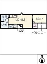 ＬＥＣＯＣＯＮ津島II  ｜ 愛知県津島市西柳原町1丁目（賃貸アパート1LDK・2階・32.59㎡） その2