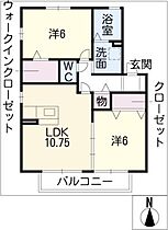 梵  ｜ 愛知県小牧市藤島町梵天（賃貸アパート2LDK・2階・53.70㎡） その2