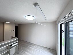 室内物干し　リビング