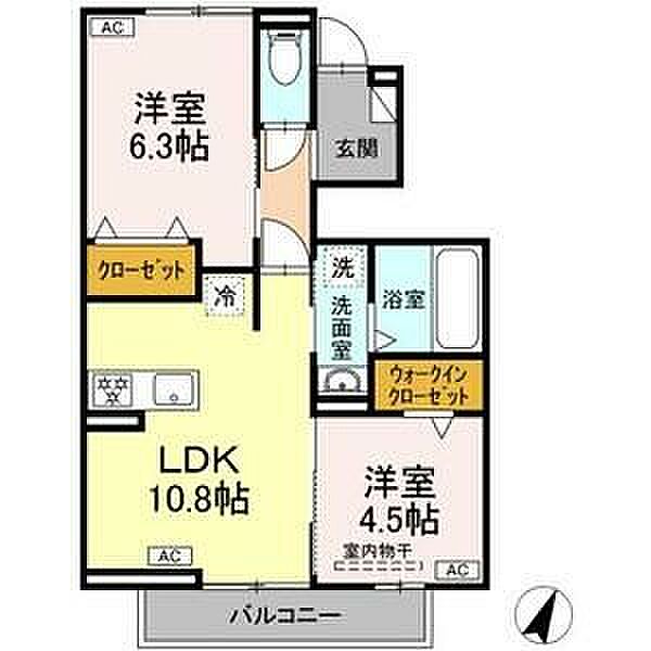 仮)D-room岩成台7丁目 103｜愛知県春日井市岩成台7丁目(賃貸アパート2LDK・1階・51.16㎡)の写真 その2