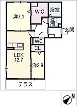 パークハイムＡ棟  ｜ 愛知県春日井市柏原町4丁目（賃貸アパート2LDK・1階・61.25㎡） その2