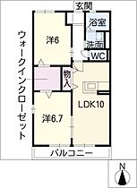 フェリーチェ  ｜ 愛知県春日井市知多町3丁目（賃貸アパート2LDK・2階・53.97㎡） その2