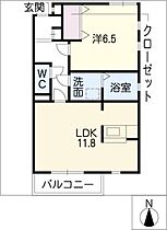 アンフォーレ  ｜ 愛知県春日井市美濃町1丁目（賃貸アパート1LDK・1階・43.92㎡） その2