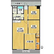 ベルニシキN棟 510 ｜ 愛知県春日井市味美白山町2丁目9-1（賃貸マンション3LDK・5階・63.00㎡） その2