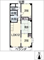 プリミエール長谷川  ｜ 愛知県春日井市松河戸町（賃貸マンション3LDK・2階・63.18㎡） その2