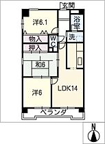 グリーンオーク  ｜ 愛知県春日井市八光町1丁目（賃貸マンション3LDK・3階・70.33㎡） その2