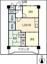 グレースマンション  ｜ 愛知県東海市富木島町東長口（賃貸マンション3DK・2階・60.30㎡） その2