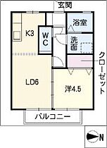 柿畑ハイム 205 ｜ 愛知県東海市加木屋町柿畑53-1（賃貸アパート1LDK・2階・35.30㎡） その2