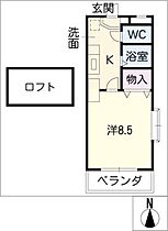 ロイヤルキャビン21  ｜ 愛知県東海市富木島町東長口（賃貸マンション1K・3階・26.52㎡） その2