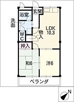 パールハイム緑陽  ｜ 愛知県東海市名和町3丁目（賃貸マンション2LDK・2階・49.68㎡） その2