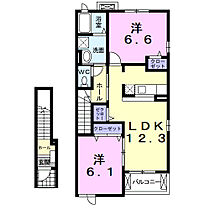 デスパシオII 205 ｜ 愛知県常滑市飛香台8丁目6番地1（賃貸アパート2LDK・2階・58.86㎡） その2